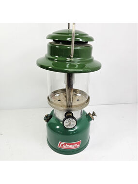 Vintage Coleman 335 Lantern 1-76 Green Camping Lantern Untested Parts Repair